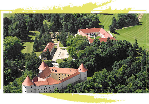 Schloss Mokrice - Draufsicht